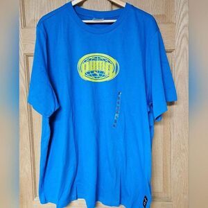 Puma XXL Mens Short‎ Sleeve Blue Shirt